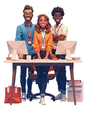 Professional Team in Office